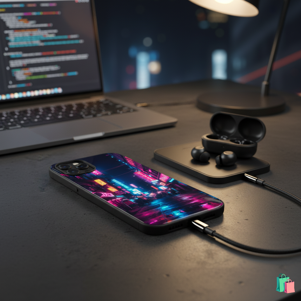 Neon Tokyo iPhone All models Case | Cityscape Glow