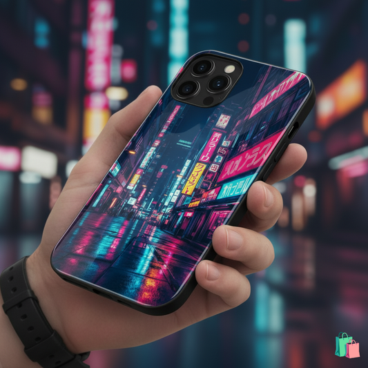 Neon Tokyo iPhone All models Case | Cityscape Glow