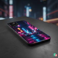 Neon Tokyo iPhone All models Case | Cityscape Glow