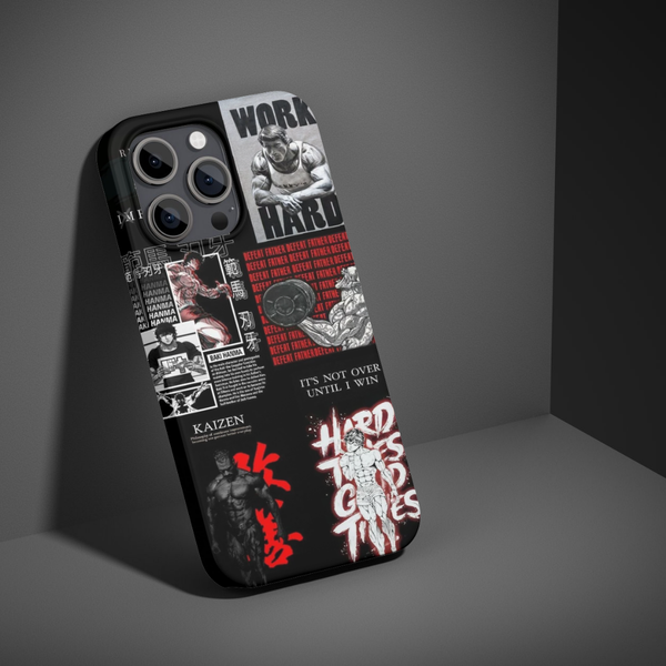 Gym Motivation Manga Collage Phone Case