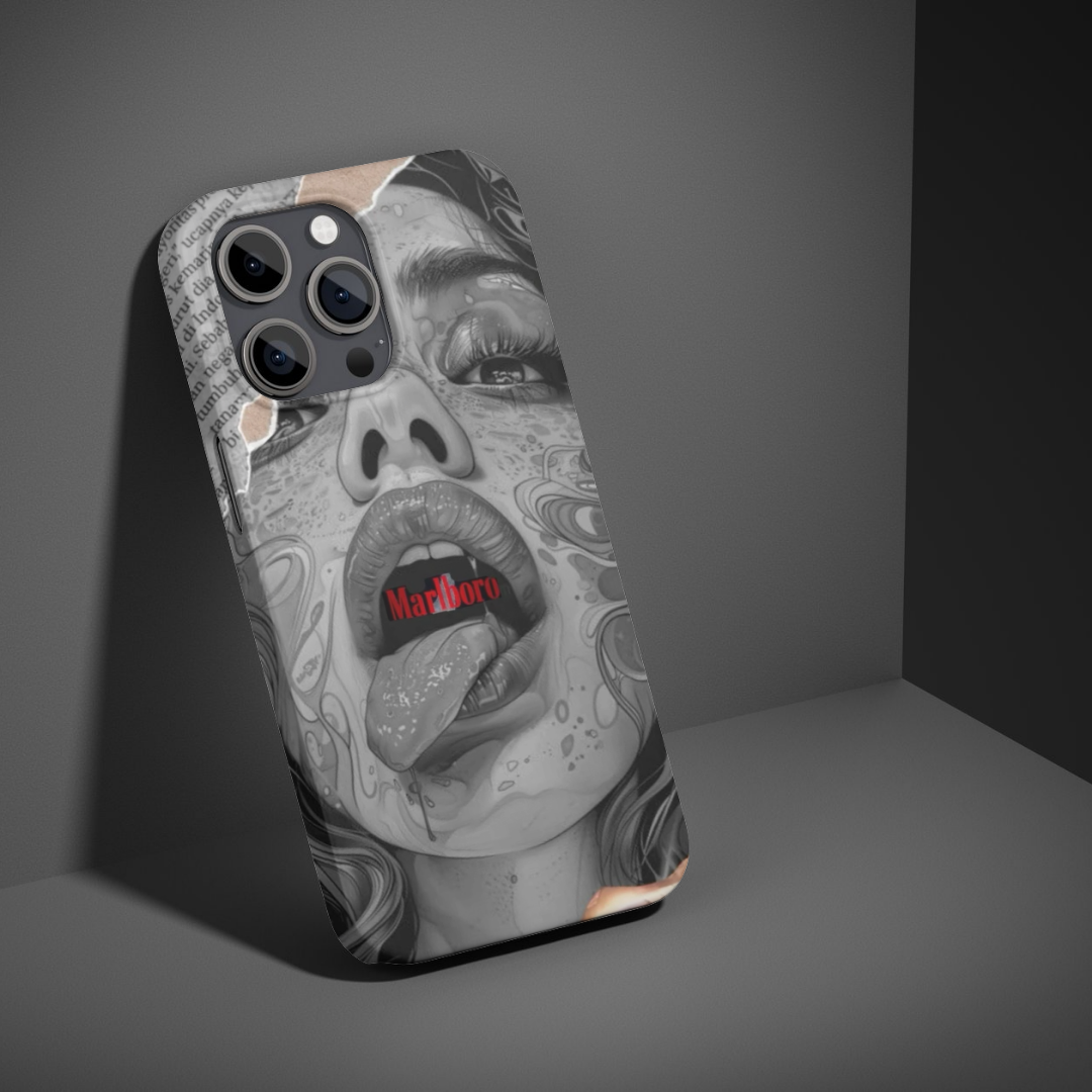 Monochrome Pop Art Portrait Phone Case