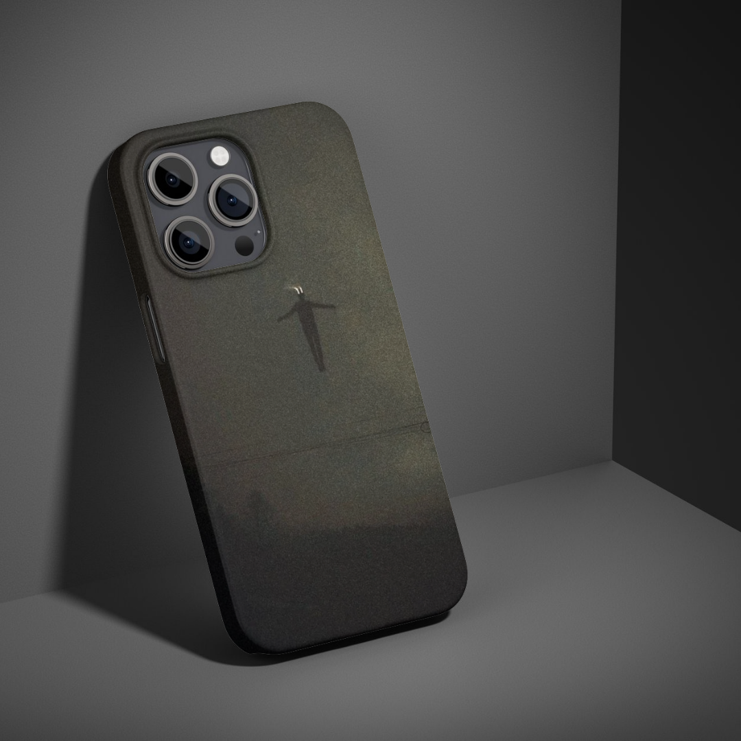 Dark Minimal Floating Silhouette Phone Case