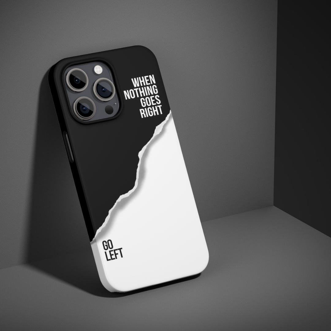 Black & White Minimal Quote Phone Case
