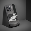 Cool bunny black and white phone case