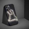 Glowing line art phone case