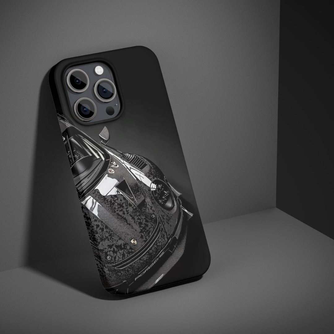 Monochrome Porsche phone case