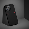 Red eyes dark minimalist phone case